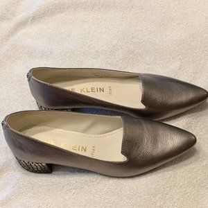 Anne Klein Iflex Kimbra Pumps, Gold Leather, Size 8 1/2